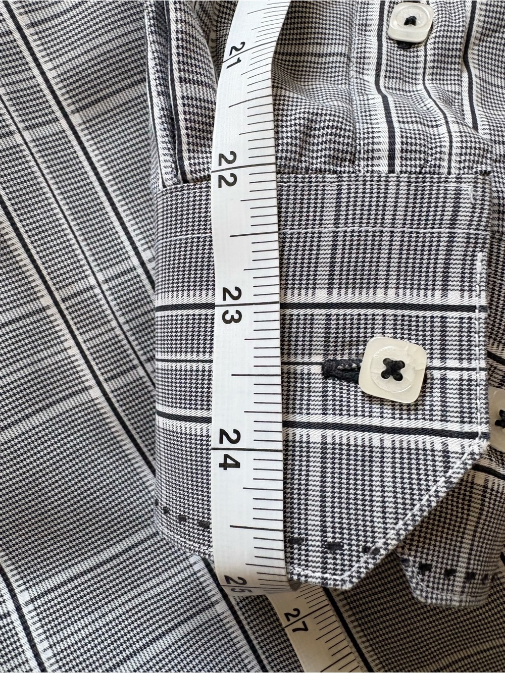 Bugatchi Grey Plaid Dress Shirt - Picture 12 of 13